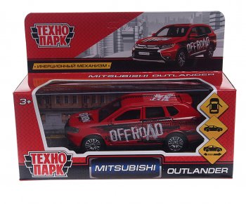 819 р. Модель автомобиля MITSUBISHI Outlander металлическая ТЕХНОПАРК ТЕХНОПАРК 115633115510178355  с доставкой в г. Майкоп. Увеличить фотографию 2