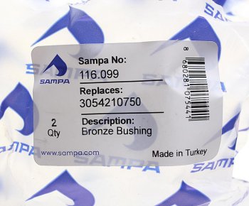 499 р. Втулка MERCEDES вала тормозного (42x48x49) SAMPA SAMPA 116.099  с доставкой в г. Майкоп. Увеличить фотографию 3