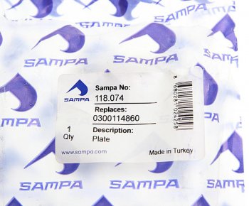 359 р. Пластина BPW полурессоры регулировочная SAMPA SAMPA 118.074  с доставкой в г. Майкоп. Увеличить фотографию 3