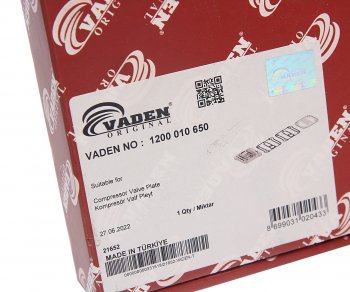 3 899 р. Ремкомплект MAN компрессора (плита,клапаны,прокладки) VADEN VADEN 1200010650  с доставкой в г. Майкоп. Увеличить фотографию 5