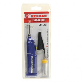 559 р. Паяльник 8Вт4.5В мини (питание от 3 батареек AA) REXANT REXANT 12-0181  с доставкой в г. Майкоп. Увеличить фотографию 1