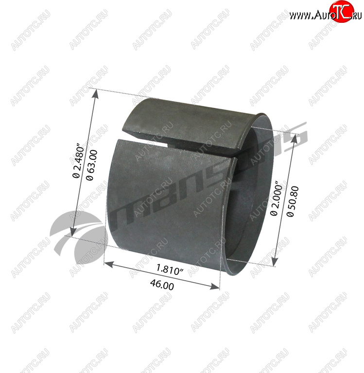 579 р. Втулка ROCKINGER петли дышла разрезная (50x60мм) MANSONS MANSONS 120.182  с доставкой в г. Майкоп