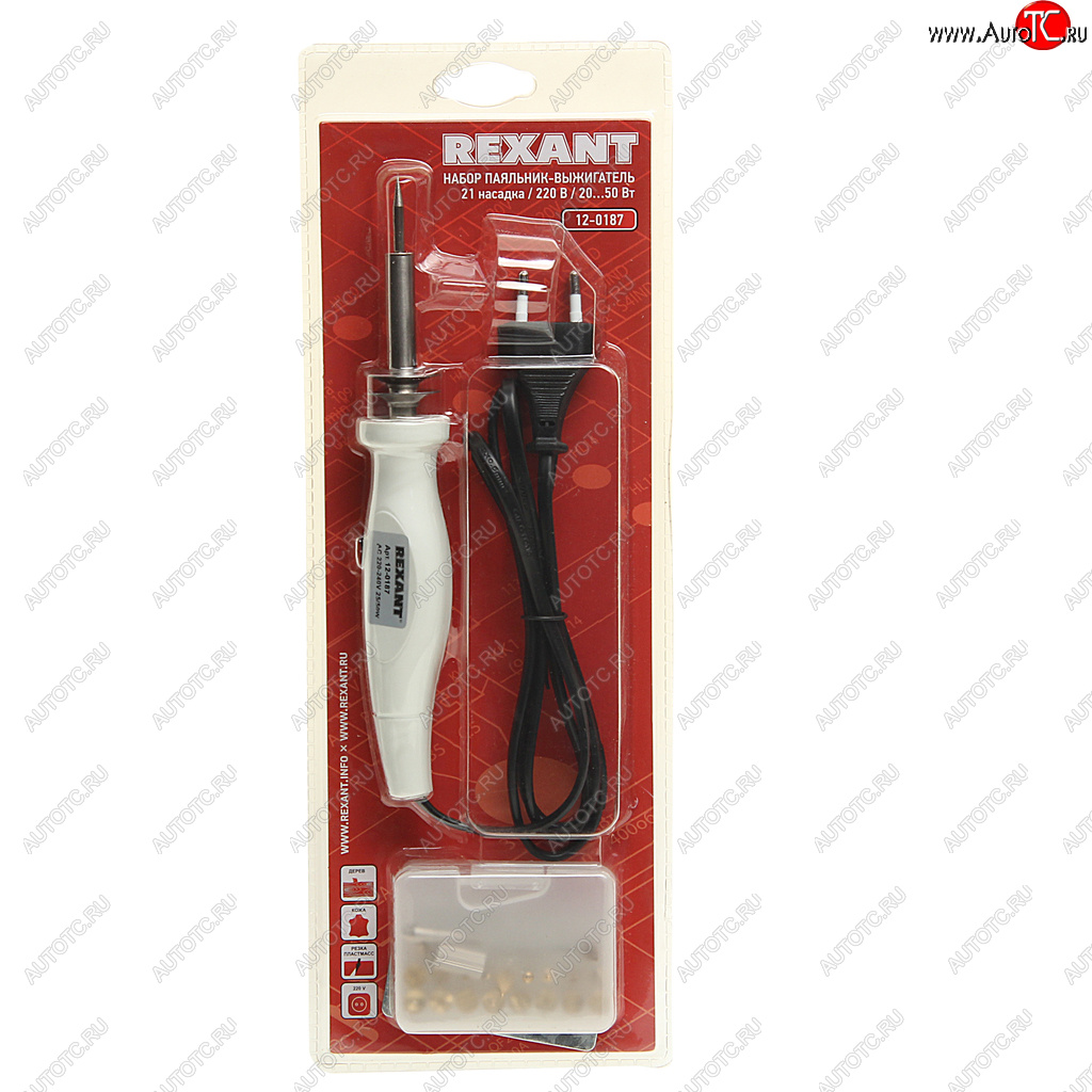1 249 р. Паяльник 20-50Вт220В выжигатель по дереву (21 насадка) REXANT REXANT 12-0187  с доставкой в г. Майкоп
