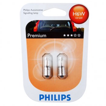 639 р. Лампа 12V H6W BAX9s блистер (2шт.) Halogen PHILIPS PHILIPS 12036b2  с доставкой в г. Майкоп. Увеличить фотографию 1