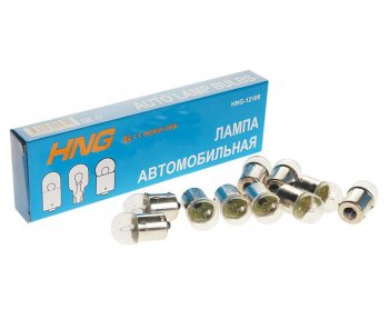16 р. Лампа 12V R10W BA15s Long Life HNG HNG 12100  с доставкой в г. Майкоп. Увеличить фотографию 1