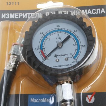 899 р. Манометр для измерения давления масла ТОП АВТО ТОП АВТО 12111  с доставкой в г. Майкоп. Увеличить фотографию 2