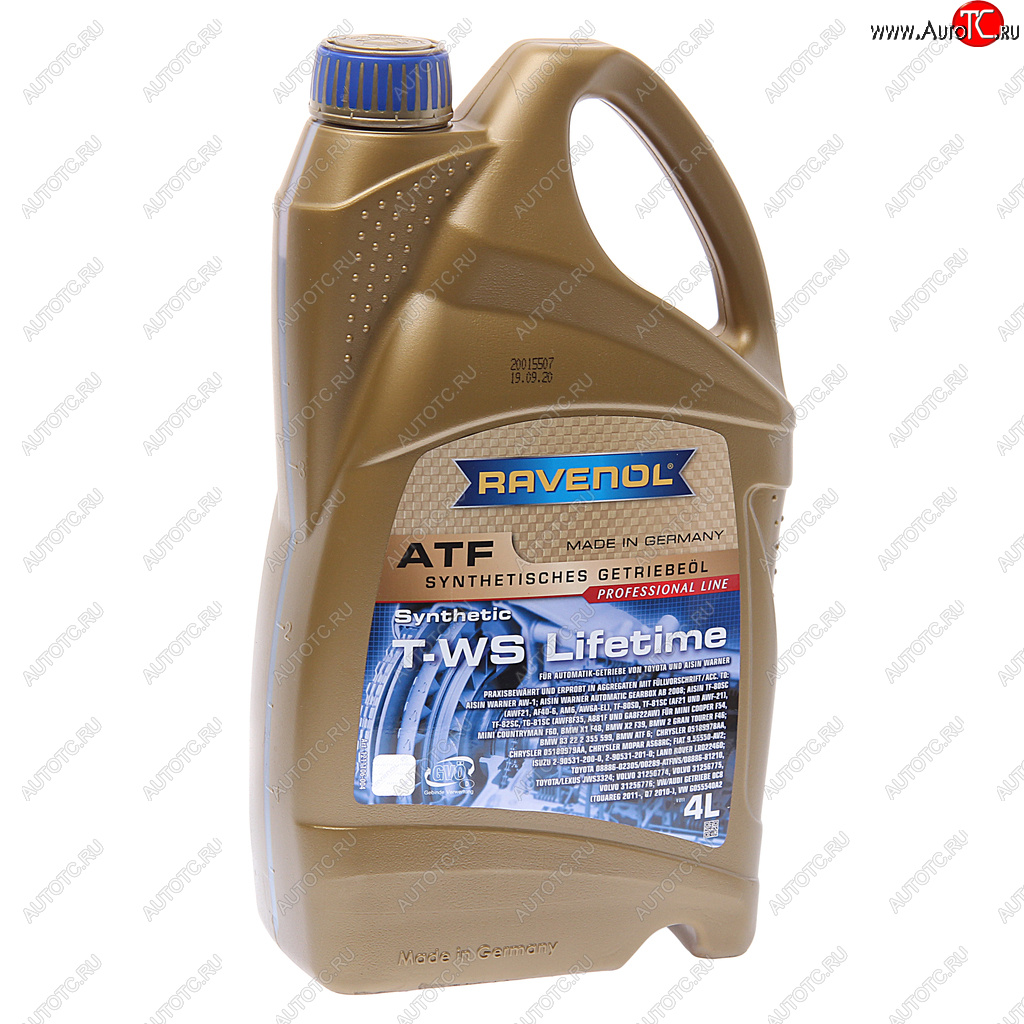 8 249 р. Масло трансмиссионное ATF T-WS Lifetime синт.4л RAVENOL RAVENOL 1211106-004  с доставкой в г. Майкоп