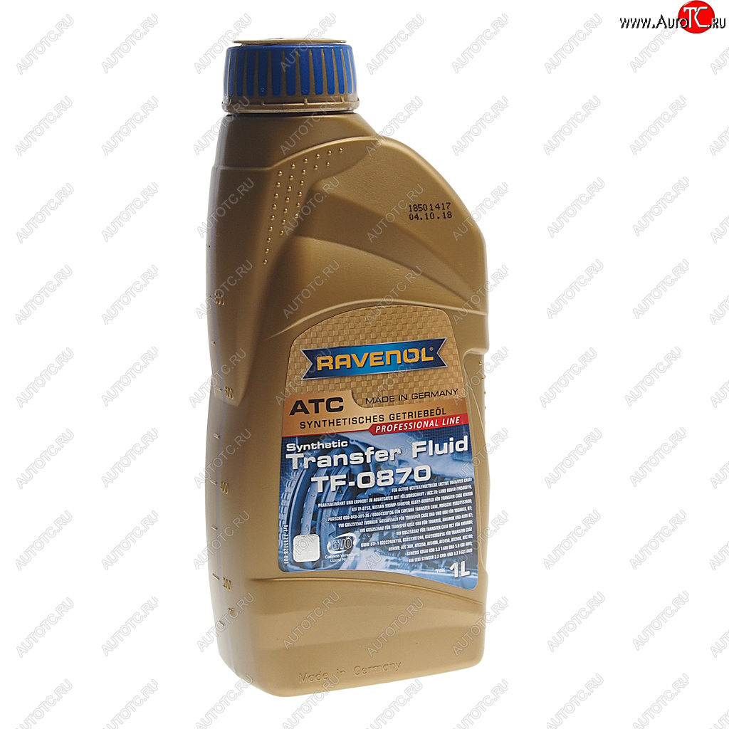3 399 р. Масло трансмиссионное Transfer Fluid DTF-1(TF-0870 new) синт.1л RAVENOL RAVENOL 1211128-001  с доставкой в г. Майкоп
