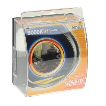 439 р. Лампа 12V H11 55W PGJ19-2 3000К бокс (2шт.) Golden Eye HNG HNG 12115ge2  с доставкой в г. Майкоп. Увеличить фотографию 1