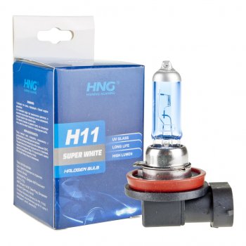173 р. Лампа 12V H11 55W PGJ19-2 Super White HNG HNG 12115sw  с доставкой в г. Майкоп. Увеличить фотографию 3