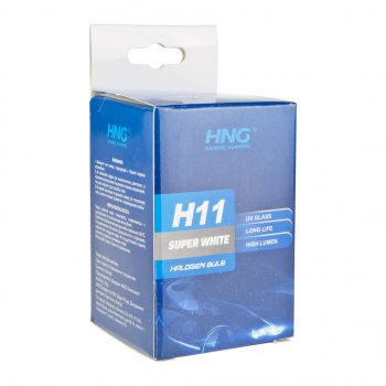 173 р. Лампа 12V H11 55W PGJ19-2 Super White HNG HNG 12115sw  с доставкой в г. Майкоп. Увеличить фотографию 5