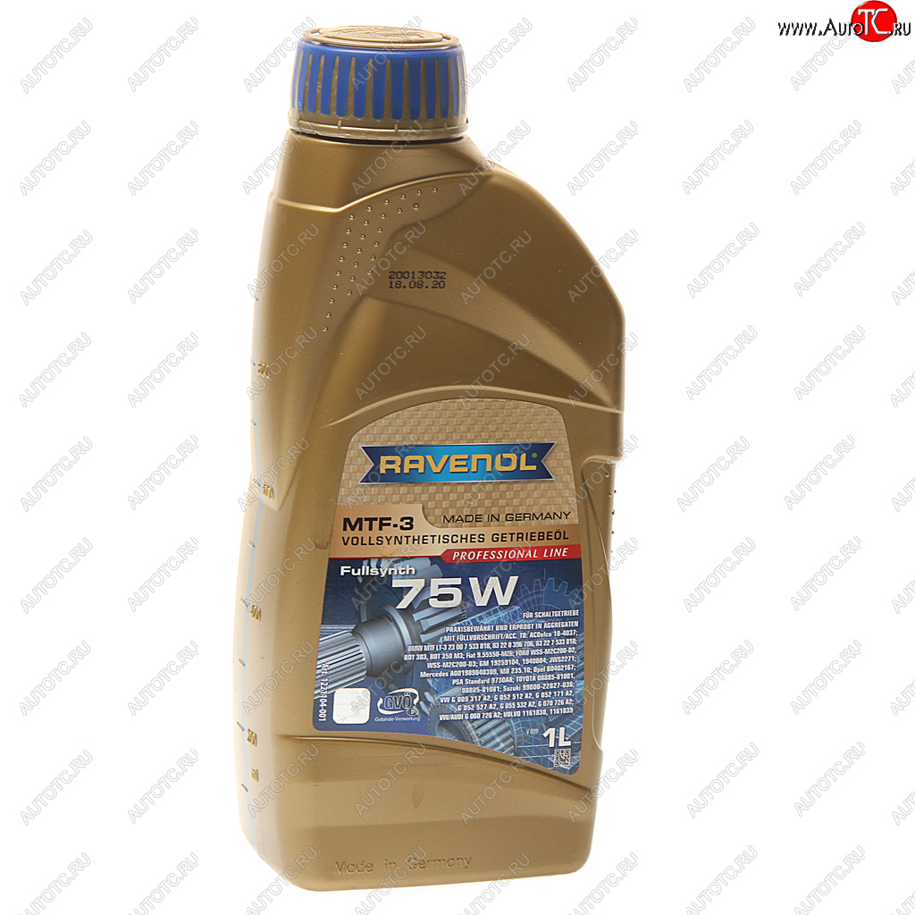2 399 р. Масло трансмиссионное MTF-3 75W синт.1л RAVENOL RAVENOL 1221104-001  с доставкой в г. Майкоп