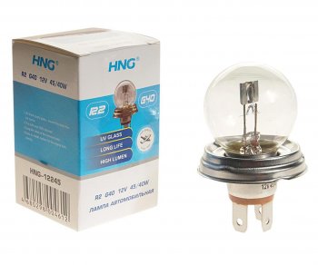 107 р. Лампа 12V R2 4540W P45t Long Life HNG HNG 12245  с доставкой в г. Майкоп. Увеличить фотографию 1