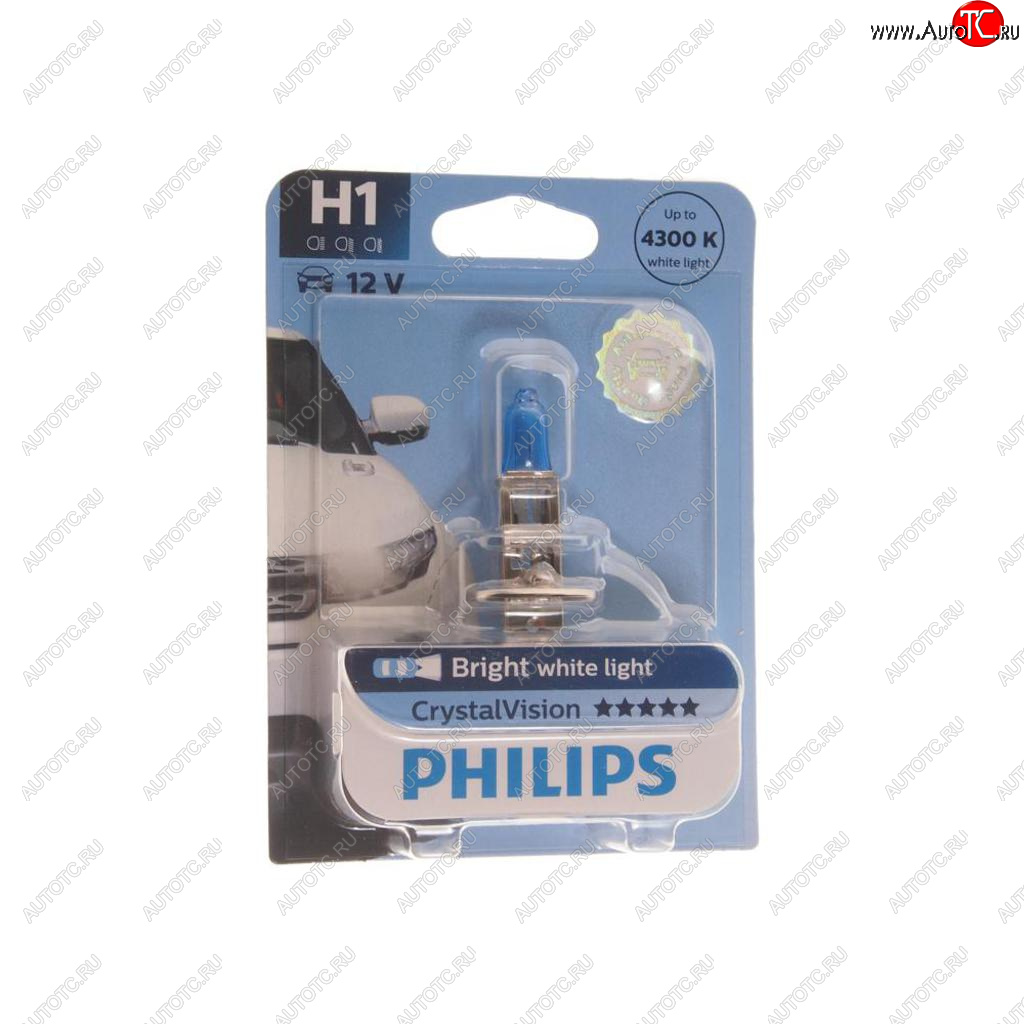 1 399 р. Лампа 12V H1 55W P14.5s блистер (1шт.) Crystal Vision PHILIPS PHILIPS 12258cvb1  с доставкой в г. Майкоп