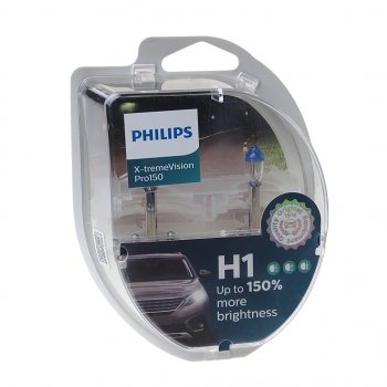 2 399 р. Лампа 12V H1 55W P14.5s +150% бокс (2шт.) X-Treme Vision Pro 150 PHILIPS PHILIPS 12258xvpro2  с доставкой в г. Майкоп. Увеличить фотографию 1