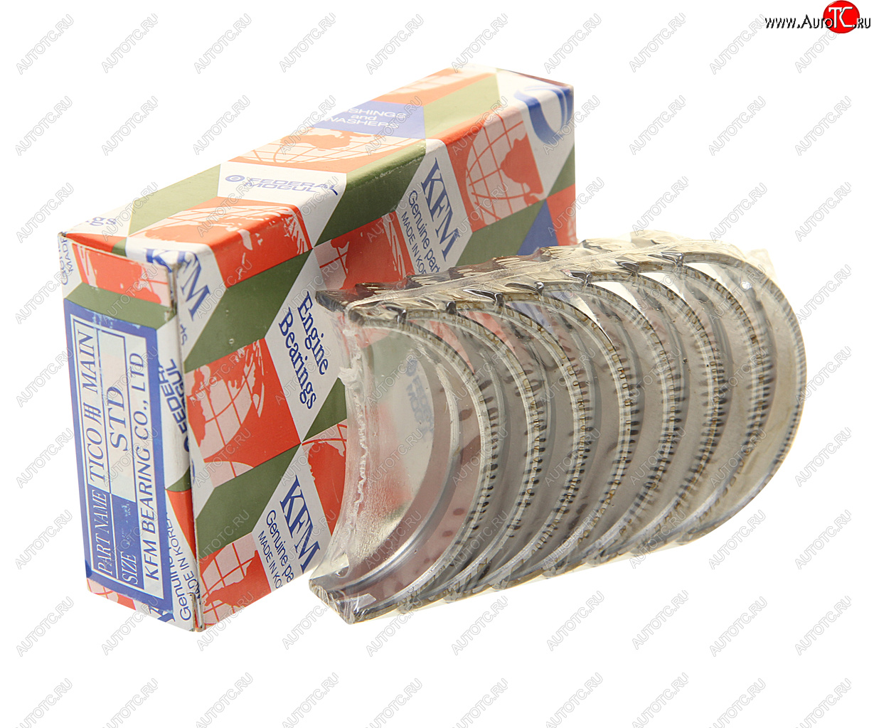 1 479 р. Вкладыши DAEWOO Matiz (0.8) коренные d+0.00 комплект (8шт.) KFM KFM 12300618100a0  с доставкой в г. Майкоп