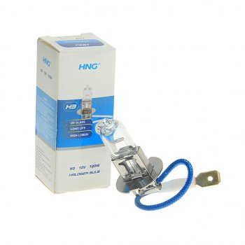 70 р. Лампа 12V H3 100W PK22s Long Life HNG HNG 12310  с доставкой в г. Майкоп. Увеличить фотографию 1
