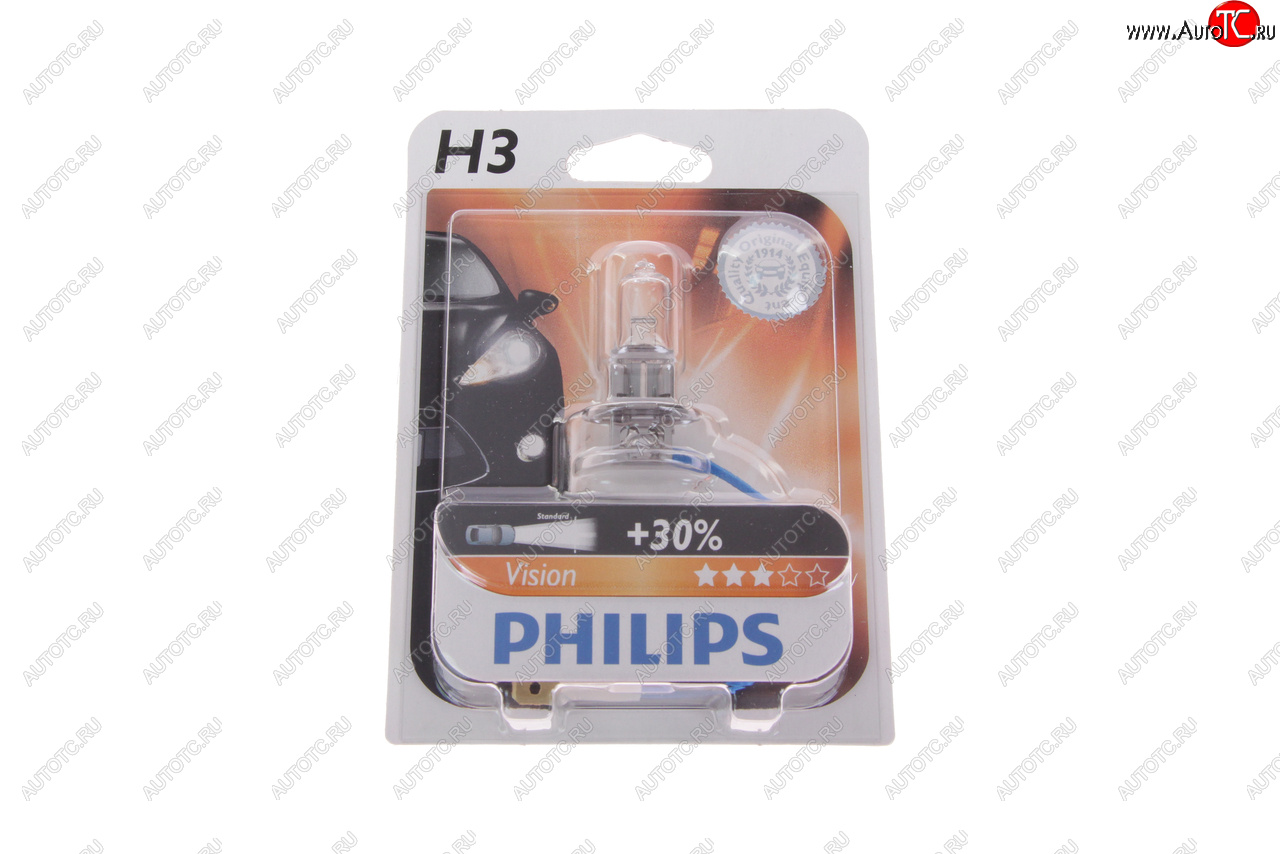 296 р. Лампа 12V H3 55W PK22s +30% блистер (1шт.) Premium PHILIPS PHILIPS 12336prb1  с доставкой в г. Майкоп