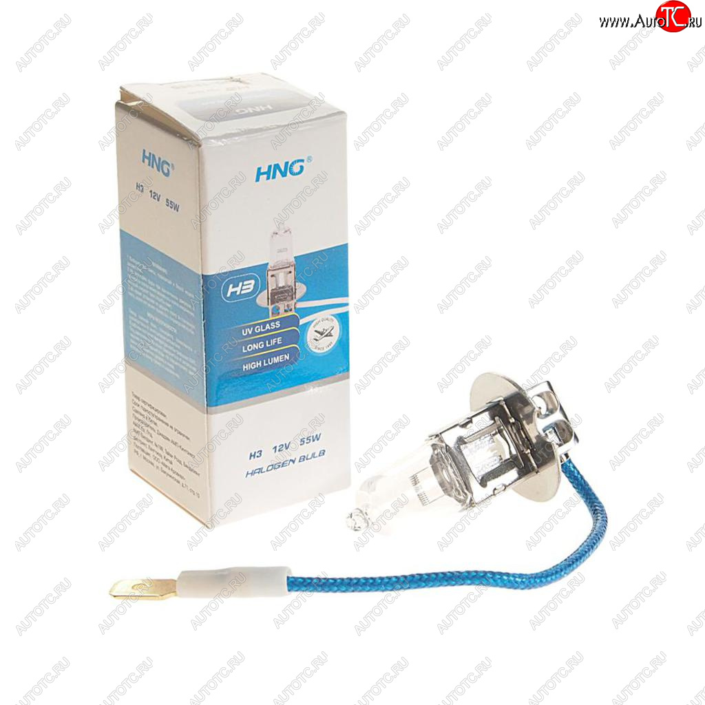 74 р. Лампа 12V H3 55W PK22s Long Life HNG HNG 12355  с доставкой в г. Майкоп