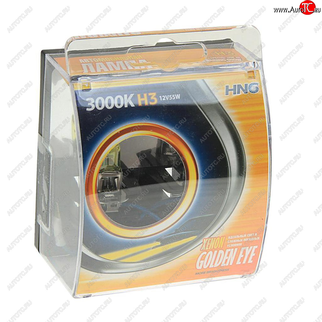 228 р. Лампа 12V H3 55W PK22s 3000К бокс (2шт.) всесезонная Golden Eye HNG HNG 12355ge2  с доставкой в г. Майкоп
