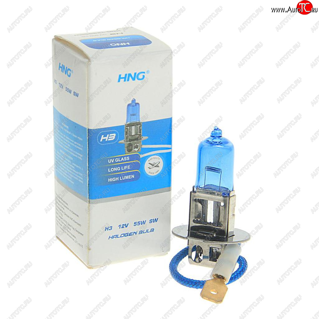 81 р. Лампа 12V H3 55W PK22s Super White HNG HNG 12355sw  с доставкой в г. Майкоп