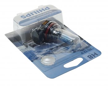 2 989 р. Лампа 12V H8 35W PGJ19-1 блистер (1шт.) White Vision Ultra PHILIPS PHILIPS 12360wvuбл  с доставкой в г. Майкоп. Увеличить фотографию 2