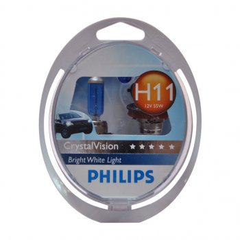 3 689 р. Лампа набор 12V H11 55W + W5W/T105 PGJ19-2 бокс (2шт.+2шт.) Crystal Vision PHILIPS PHILIPS 12362cvsm PHILIPS 12362cvsm  с доставкой в г. Майкоп. Увеличить фотографию 1