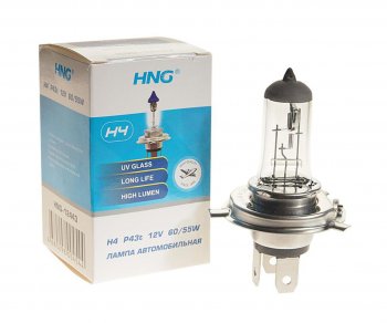 162 р. Лампа 12V H4 6055W P43t-38 Long Life HNG HNG 12443  с доставкой в г. Майкоп. Увеличить фотографию 1