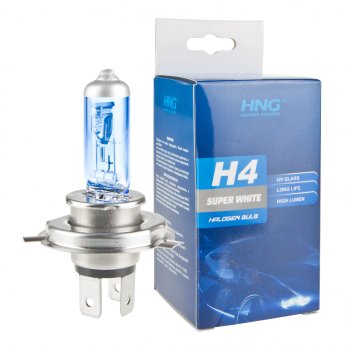 152 р. Лампа 12V H4 6055W P43t Super White HNG HNG 12443sw  с доставкой в г. Майкоп. Увеличить фотографию 3