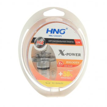 619 р. Лампа набор 12V H4 6055W+50% P43t+W5W бокс (2шт.+2шт.) X-Power HNG HNG 12443xp2  с доставкой в г. Майкоп. Увеличить фотографию 1