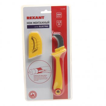 879 р. Нож монтажный с пластиной REXANT REXANT 12-4935  с доставкой в г. Майкоп. Увеличить фотографию 1
