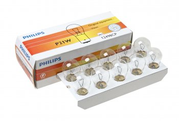 47 р. Лампа 12V P21W BA15s PHILIPS PHILIPS 12498cp  с доставкой в г. Майкоп. Увеличить фотографию 1