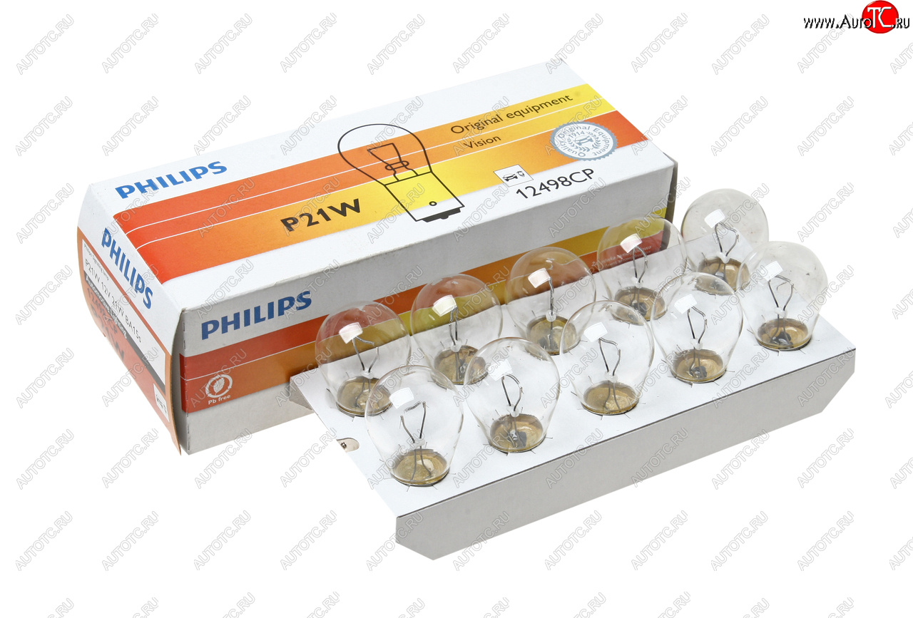 47 р. Лампа 12V P21W BA15s PHILIPS PHILIPS 12498cp  с доставкой в г. Майкоп