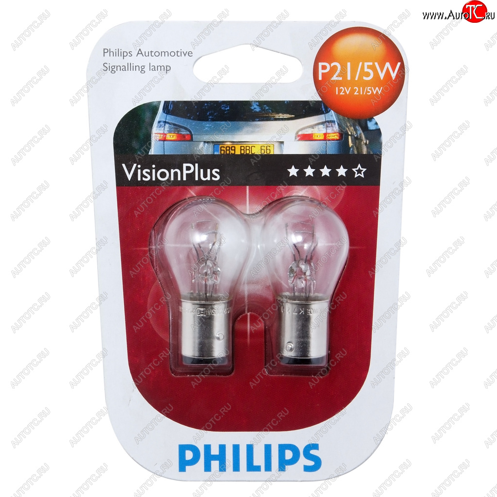 399 р. Лампа 12V P215W BAY15d +60% блистер (2шт.) VisionPlus PHILIPS PHILIPS 12499vpb2  с доставкой в г. Майкоп