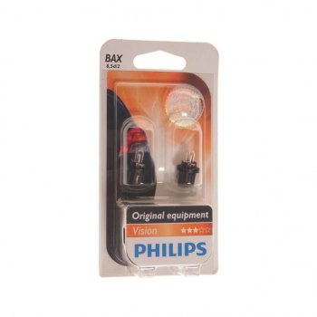 200 р. Лампа 12V 1.2W BAX8.5d черный патрон PHILIPS PHILIPS 12598b2  с доставкой в г. Майкоп. Увеличить фотографию 1