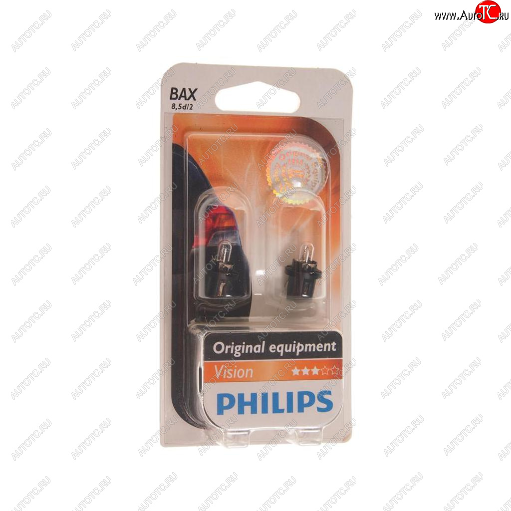 200 р. Лампа 12V 1.2W BAX8.5d черный патрон PHILIPS PHILIPS 12598b2  с доставкой в г. Майкоп