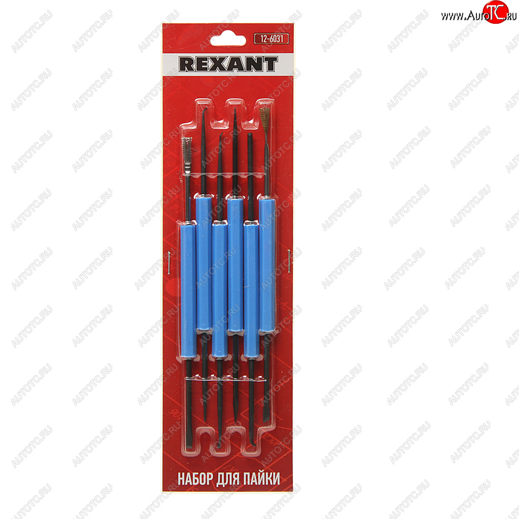 689 р. Набор для пайки 6 предметов REXANT REXANT 12-6031  с доставкой в г. Майкоп