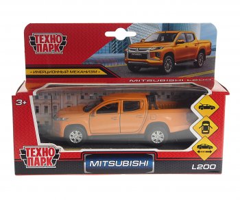 829 р. Модель автомобиля MITSUBISHI L200 металлическая ТЕХНОПАРК ТЕХНОПАРК 12 fil-gy  с доставкой в г. Майкоп. Увеличить фотографию 1