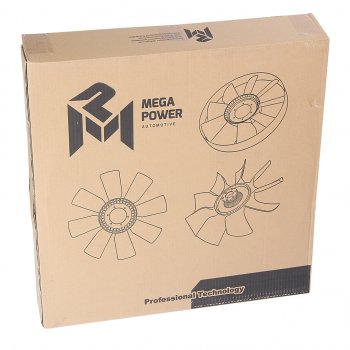 4 089 р. Крыльчатка MAN F2000,TGA,TGS,TGX вентилятора (9 лопастей, d=705мм) MEGAPOWER MEGAPOWER 130-12-081  с доставкой в г. Майкоп. Увеличить фотографию 4
