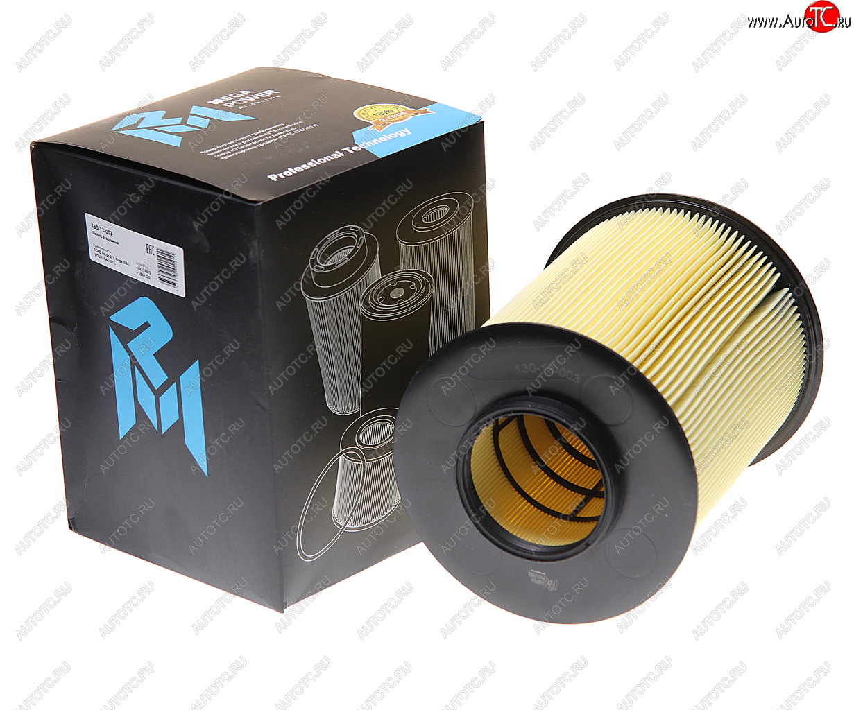 819 р. Фильтр воздушный FORD Focus 2,3,Kuga (08-) VOLVO S40 (07-) (круглый) MEGAPOWER MEGAPOWER 130-13-003  с доставкой в г. Майкоп
