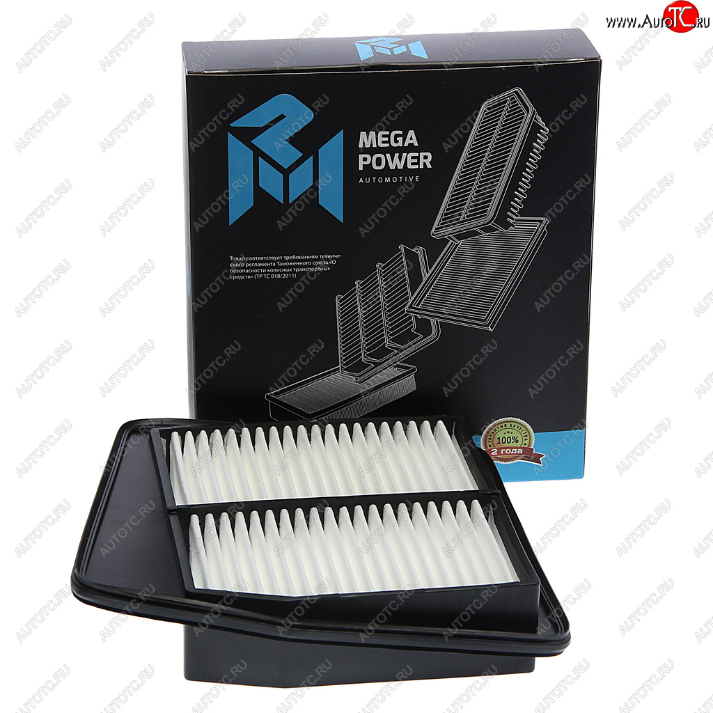 257 р. Фильтр воздушный HONDA Accord (08-) (2.4) MEGAPOWER MEGAPOWER 130-13-081  с доставкой в г. Майкоп
