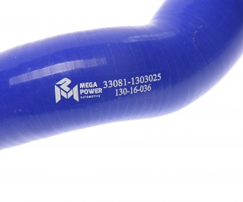 399 р. Патрубок ГАЗ-33081,3309 радиатора отводящий нижний силикон MEGAPOWER MEGAPOWER 130-16-036  с доставкой в г. Майкоп. Увеличить фотографию 3
