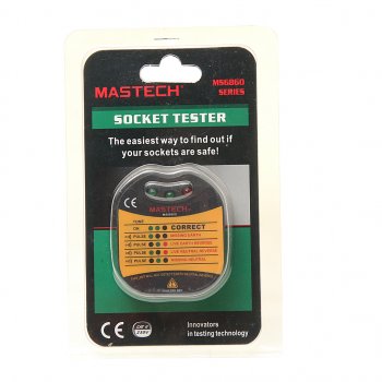 1 079 р. Тестер розеток MS6860D MASTECH MASTECH 13-1260  с доставкой в г. Майкоп. Увеличить фотографию 3