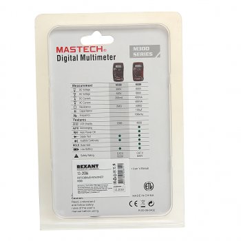 2 089 р. Мультиметр портативный M300 MASTECH MASTECH 13-2006  с доставкой в г. Майкоп. Увеличить фотографию 3