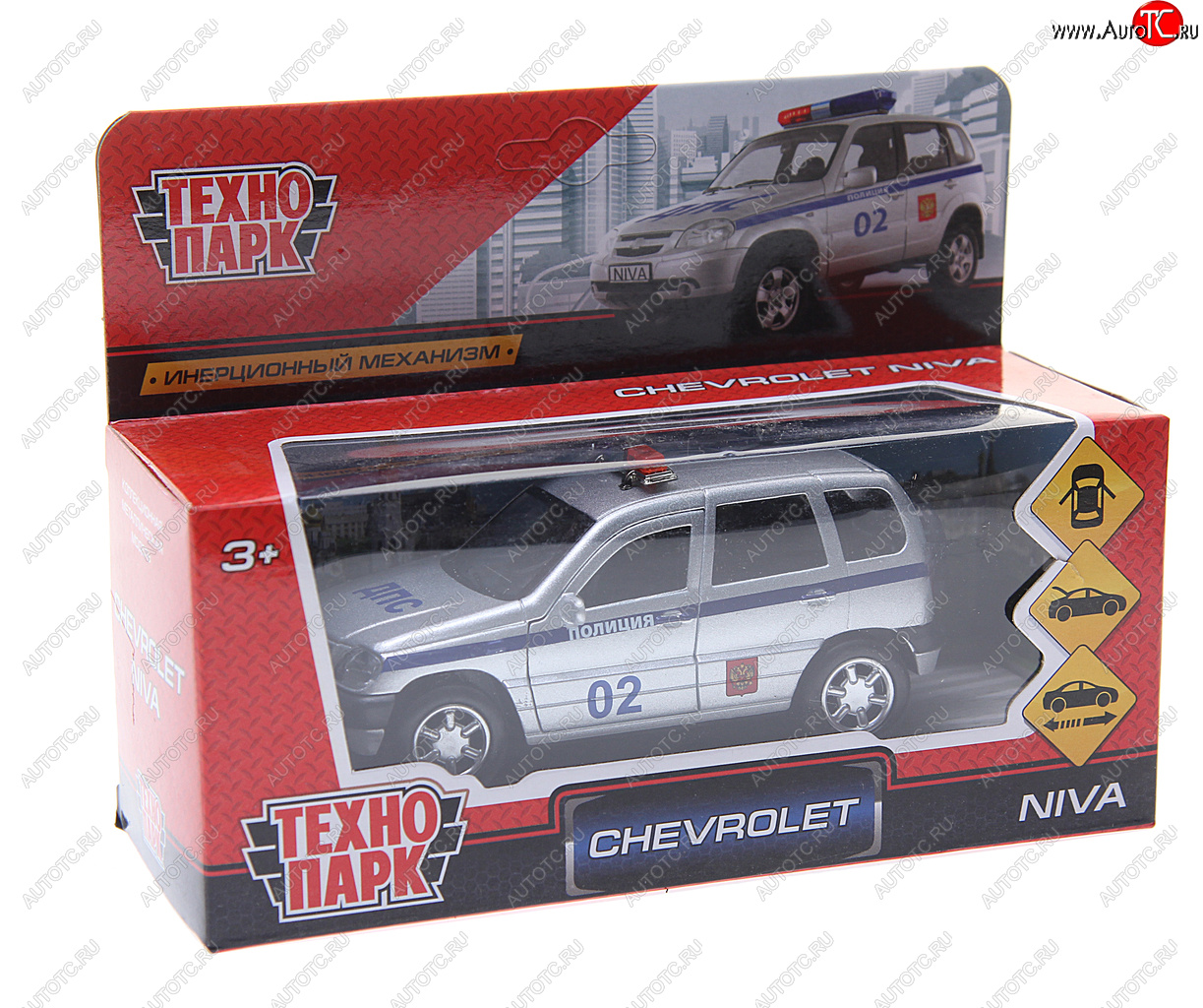 799 р. Модель автомобиля CHEVROLET Niva металлическая ТЕХНОПАРК ТЕХНОПАРК 132050132067178195 ТЕХНОПАРК 132050132067178195  с доставкой в г. Майкоп