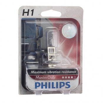 789 р. Лампа 24V H1 70W P14.5s блистер (1шт.) Master Duty PHILIPS PHILIPS 13258mdb1  с доставкой в г. Майкоп. Увеличить фотографию 1
