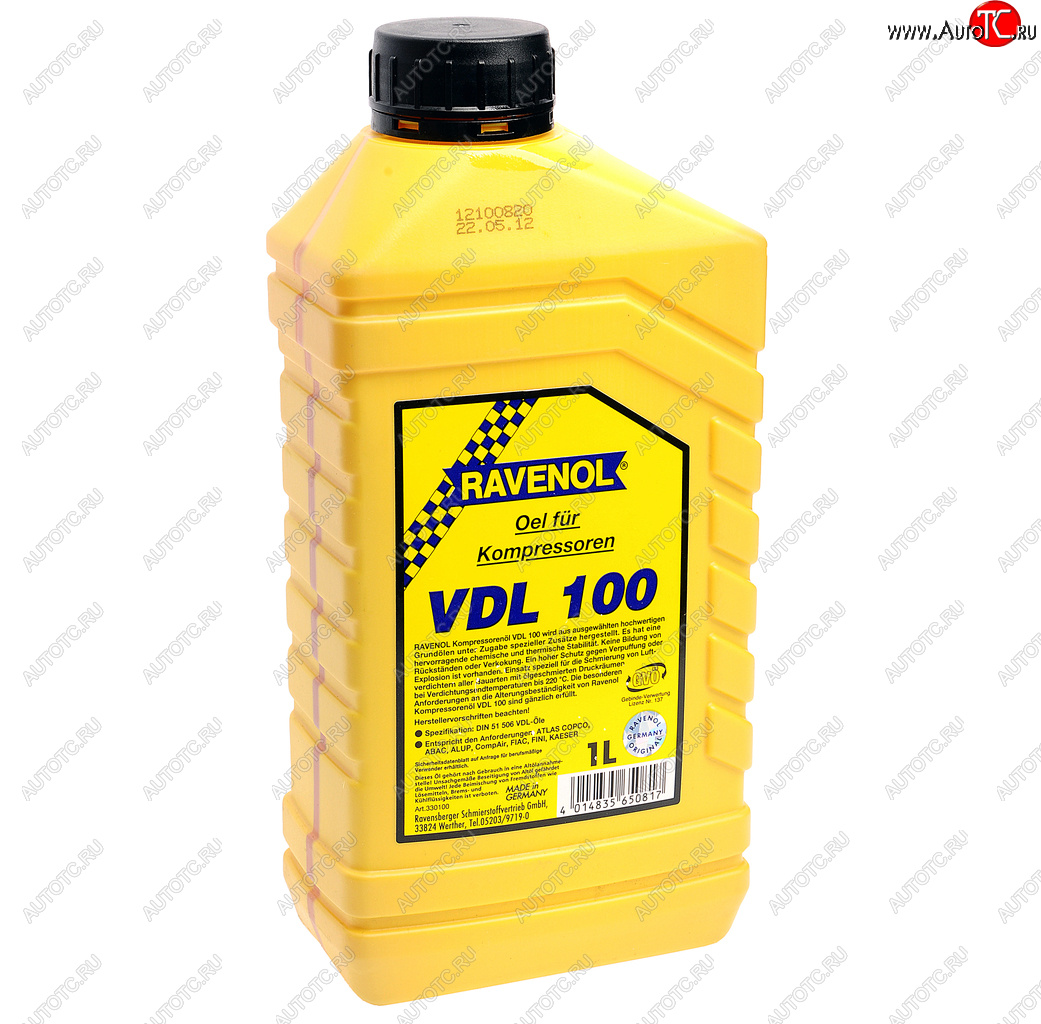 1 199 р. Масло компрессорное VDL-100 1л RAVENOL RAVENOL 1330100-001  с доставкой в г. Майкоп