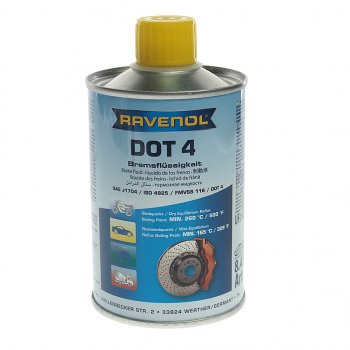 759 р. Жидкость тормозная DOT-4 0.25л RAVENOL RAVENOL 1350601-250  с доставкой в г. Майкоп. Увеличить фотографию 1