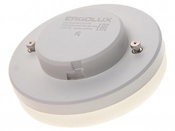 99 р. Лампа светодиодная GX53 9W(80W) 220V теплый ERGOLUX ERGOLUX 13514  с доставкой в г. Майкоп. Увеличить фотографию 2