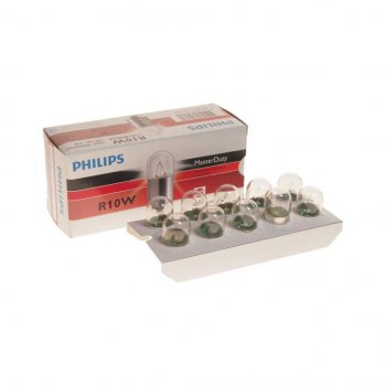 93 р. Лампа 24V R10W BA15s Master Duty PHILIPS PHILIPS 13814mdcp  с доставкой в г. Майкоп. Увеличить фотографию 1